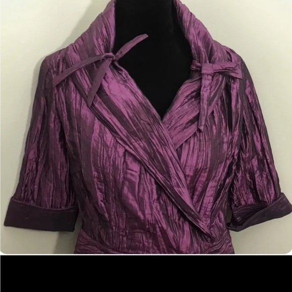 Essentials by Milano purple textured top - Picture 3 of 6